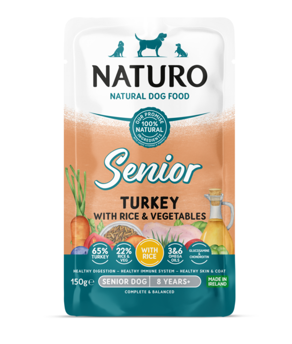 Naturo Senior Dog Turkey with Rice and Vegetables 150 gr.