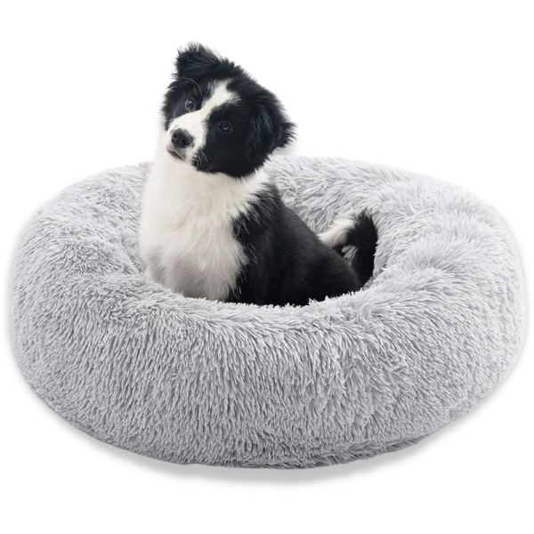 ToM Fluffy Donut Animal Basket - Grey - Image 2