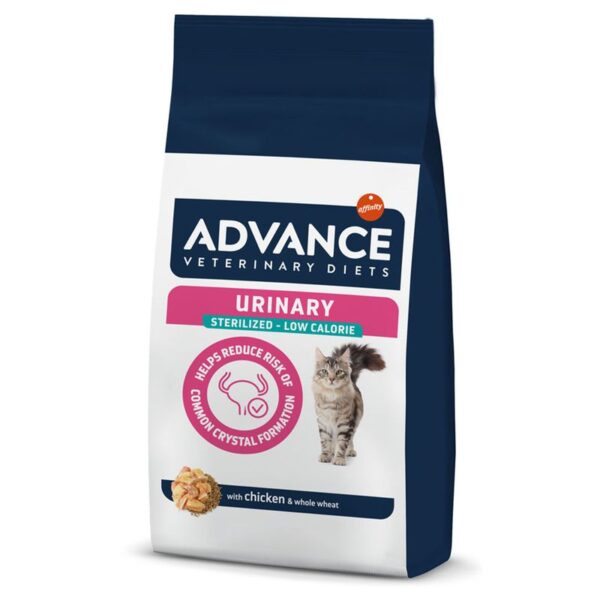 Advance Veterinary Diets Urinary Sterilized madala kalorsusega kasside kuivtoit, 1,25 Kg.