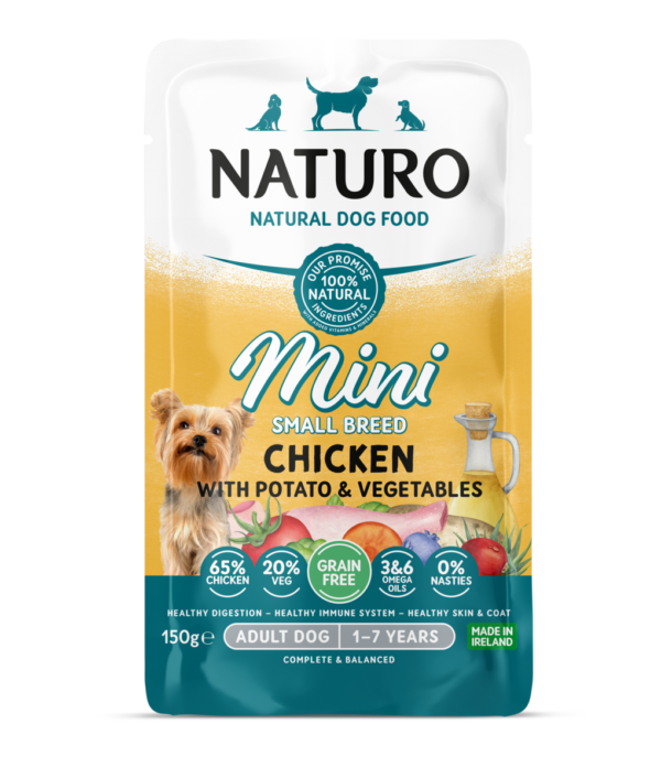 Naturo GF Adult Chicken with Potato & Vegetables 150 gr.