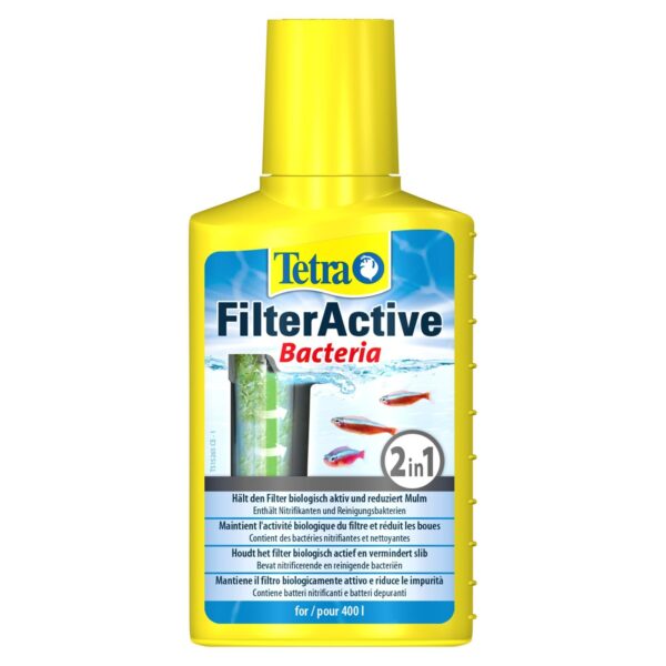 Tetra FilterActive 2 in 1, стартовые и очищающие бактерии 100 ml.