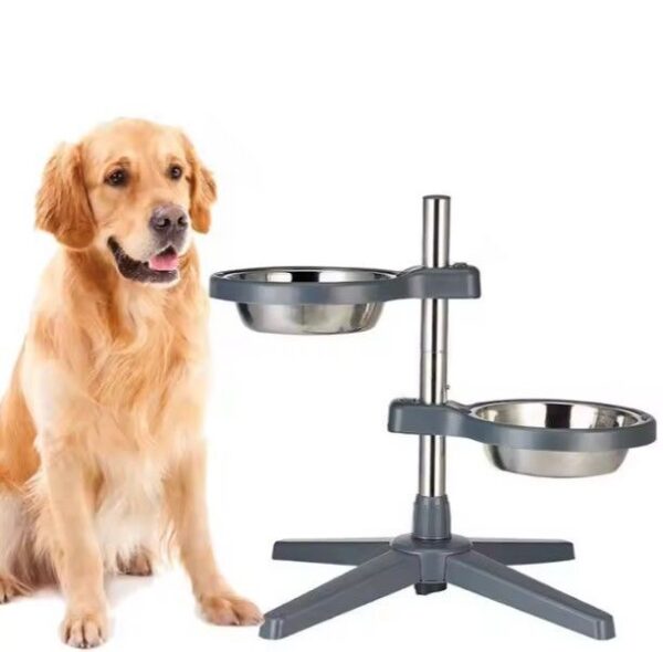ToM adjustable food and water stand