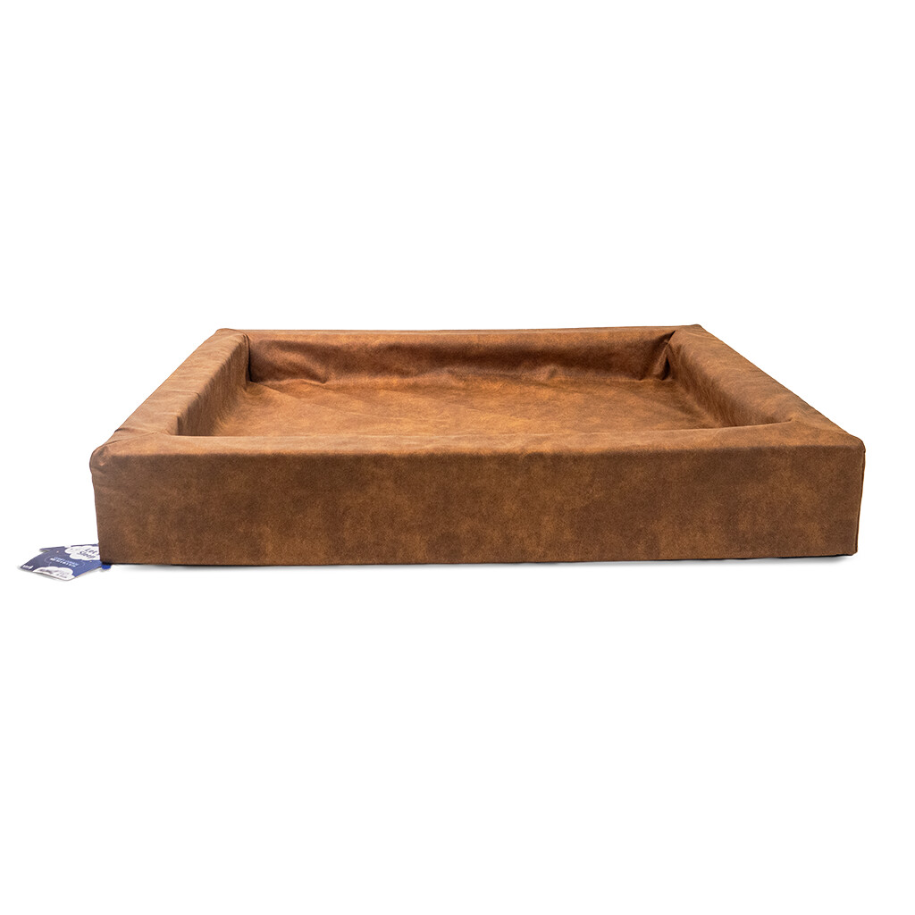 Let's Sleep Comfy Cushion Dog Basket, Cognac