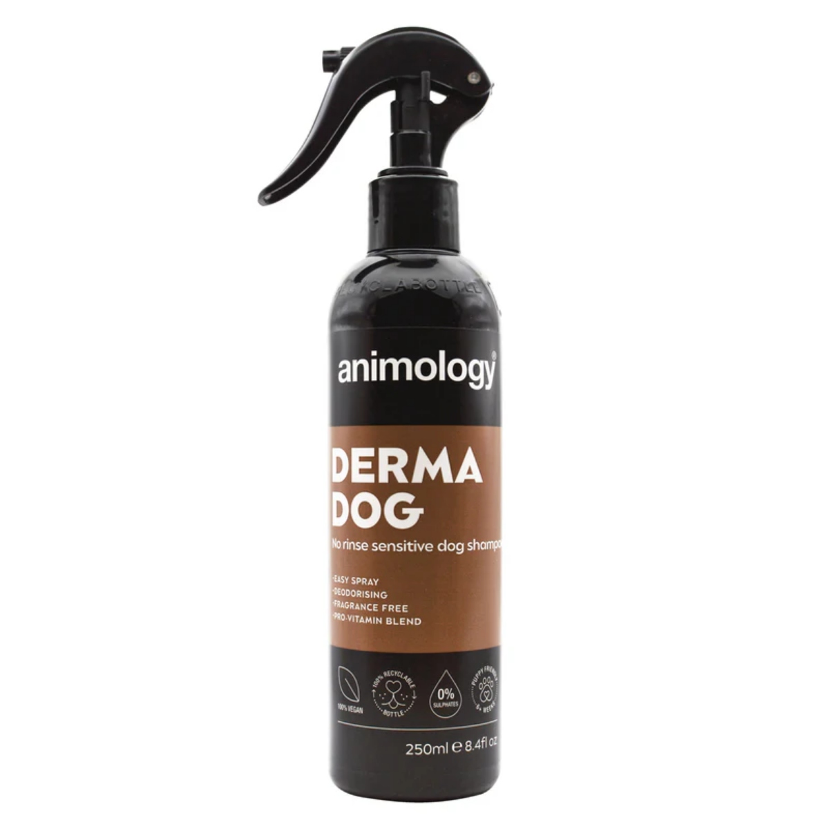 Animology Derma Dog No Rinse Sensitive Dog шампунь-спрей без отдушек 250ml